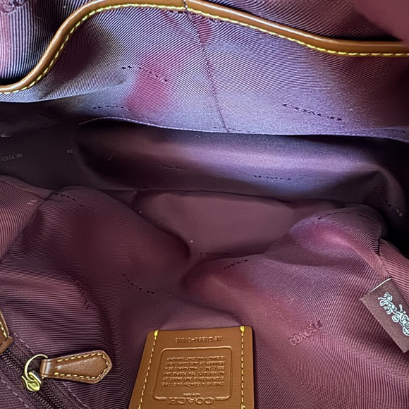 Coach Campus Rose Pink Pebble Leather Back with Gold Rivets - Picture 7 of 11